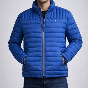 Tommy Hilfiger Royal Blue Quilted Puffer Jacket - Men's